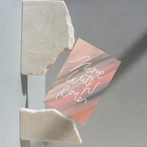 Abstract Move with love design